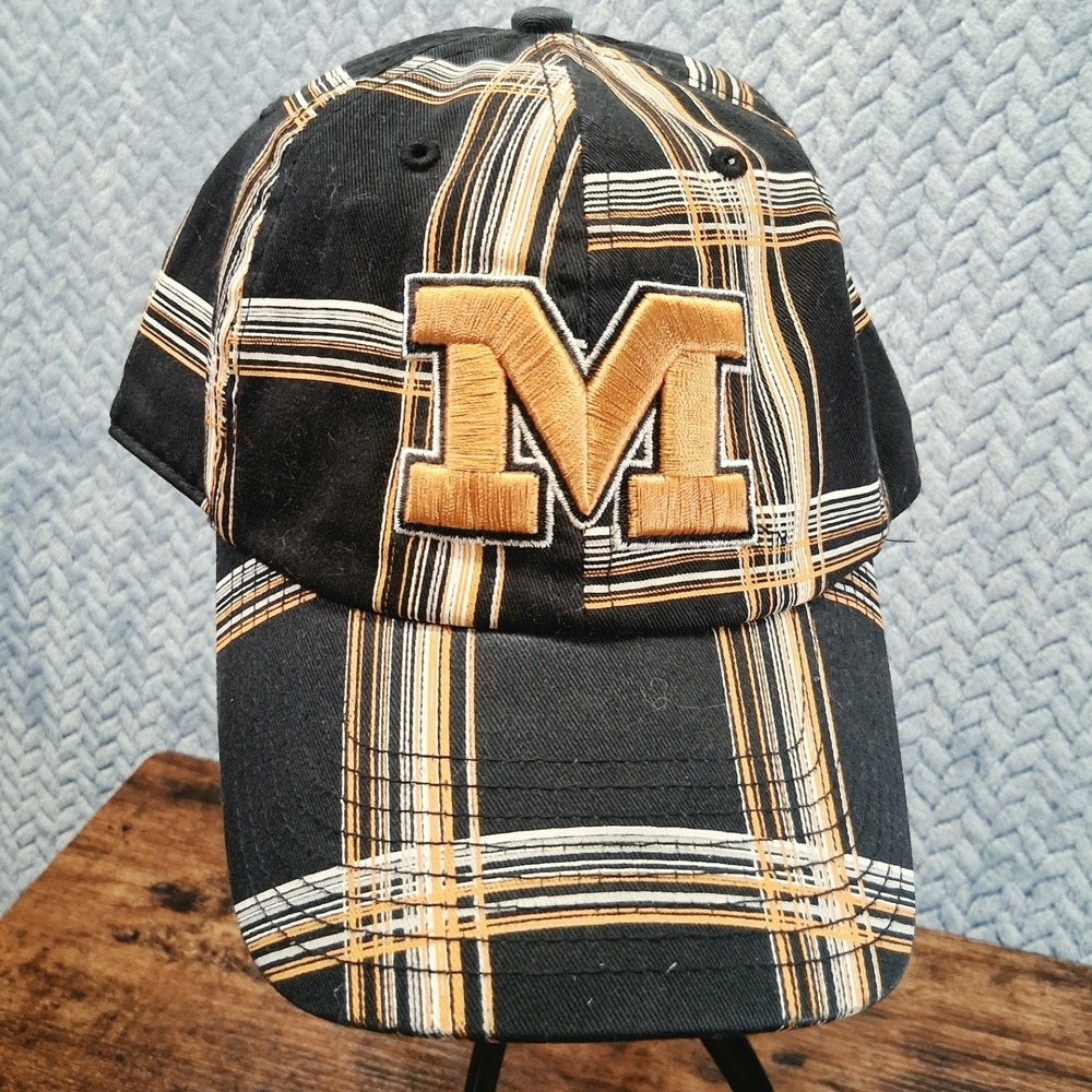 47 Brand Missouri Tigers Mizzou Hat Large Plaid Black Gold NCAA Baseball Cap